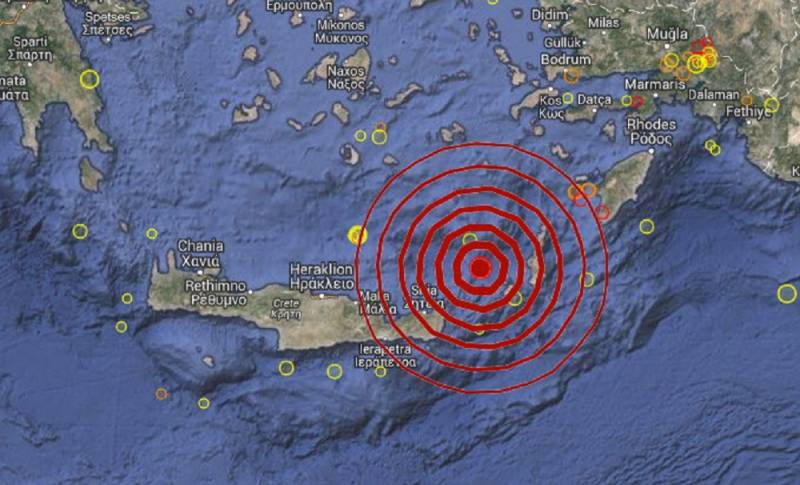 Ισχυρός σεισμός στην Ανατολική Κρήτη